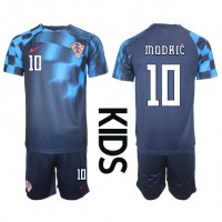 Croatia Luka Modric #10 Replica Away Minikit World Cup 2022 Short Sleeve (+ pants)